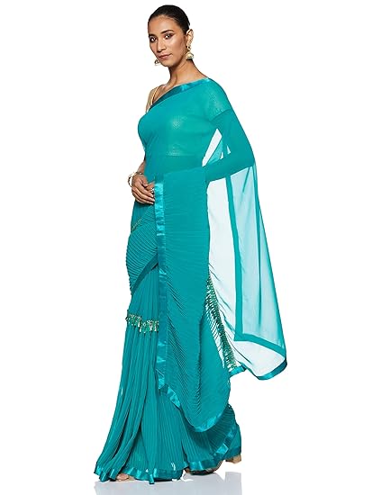Womanista georgette with blouse piece Saree