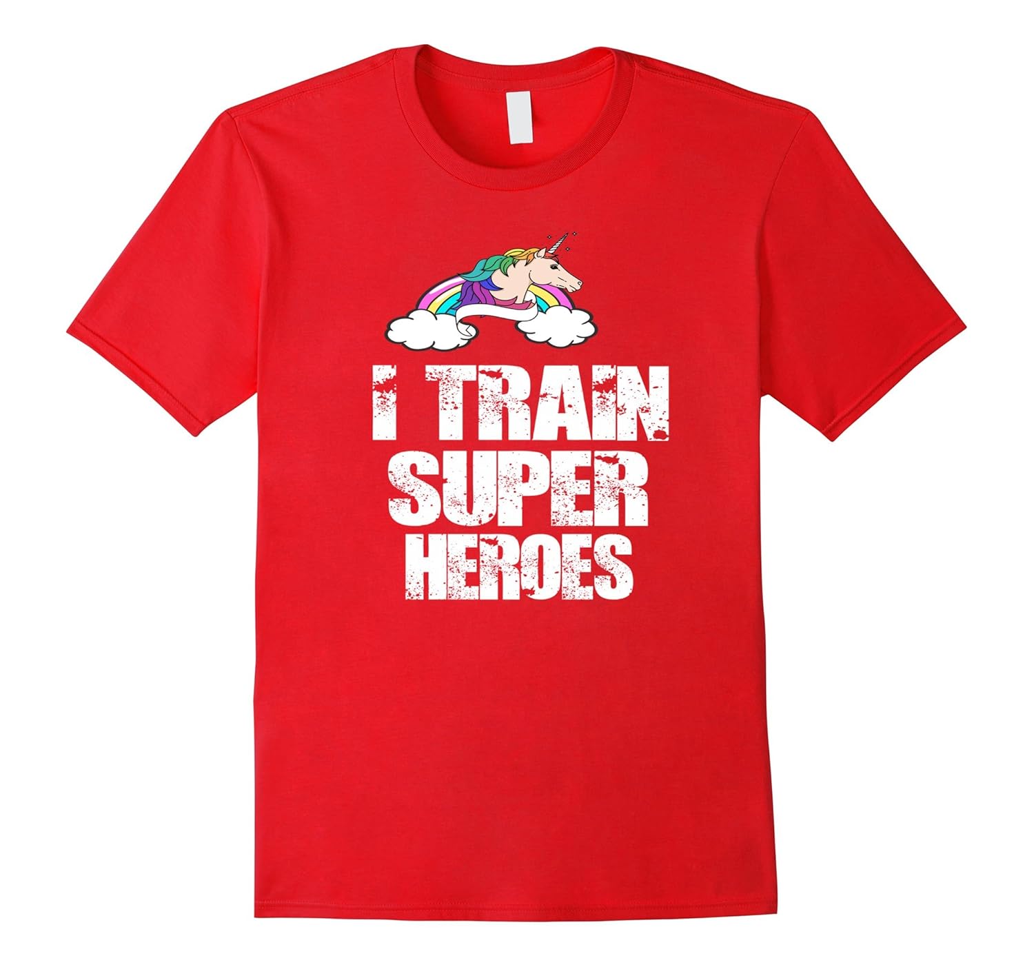 Unicorn I Train Super Heroes Vintage Shirt-Rose