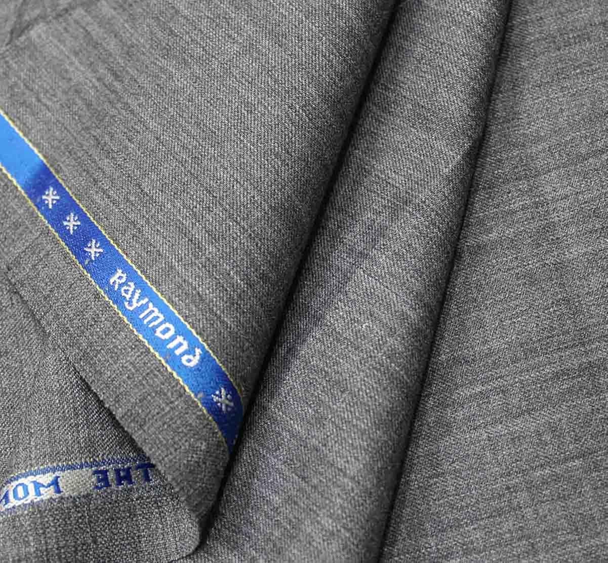 Raymond Gray Woolen 45 Merino Wool Unstitched Pant Piece(1.25 Meters