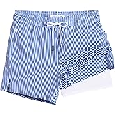 maamgic Mens Swim Trunks with Compression Liner 5 Inch, Quick Dry Bathing Suit with Zipper Pockets, No-Chafing Swim Shorts