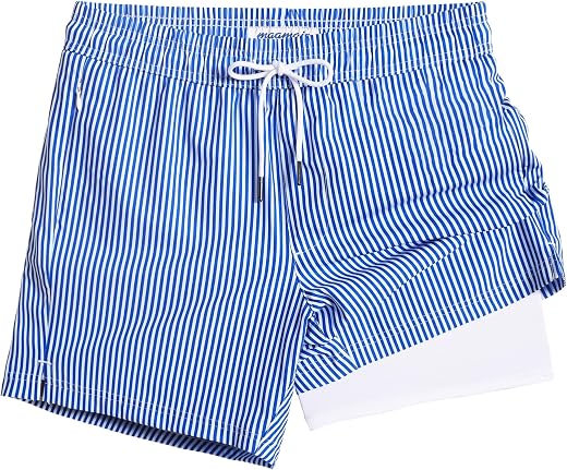 maamgic Mens Swim Trunks with Compression Liner