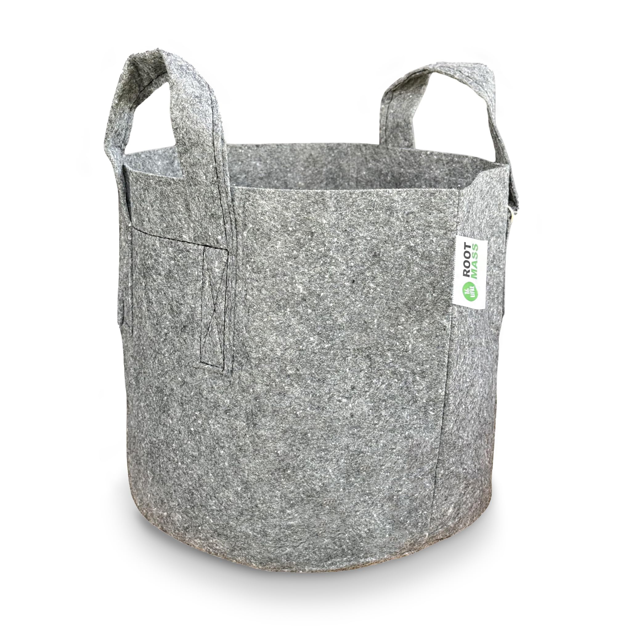 Growcery 5 Pack Fabric Plant Growing Bags, 8L, 12L, 16L, 20L Nonwoven Fabric Breathable Grow Bags Heavy Duty Thickened Root Aeration Garden Pots with Strap Handles, for Flowers and Vegetables (12L)