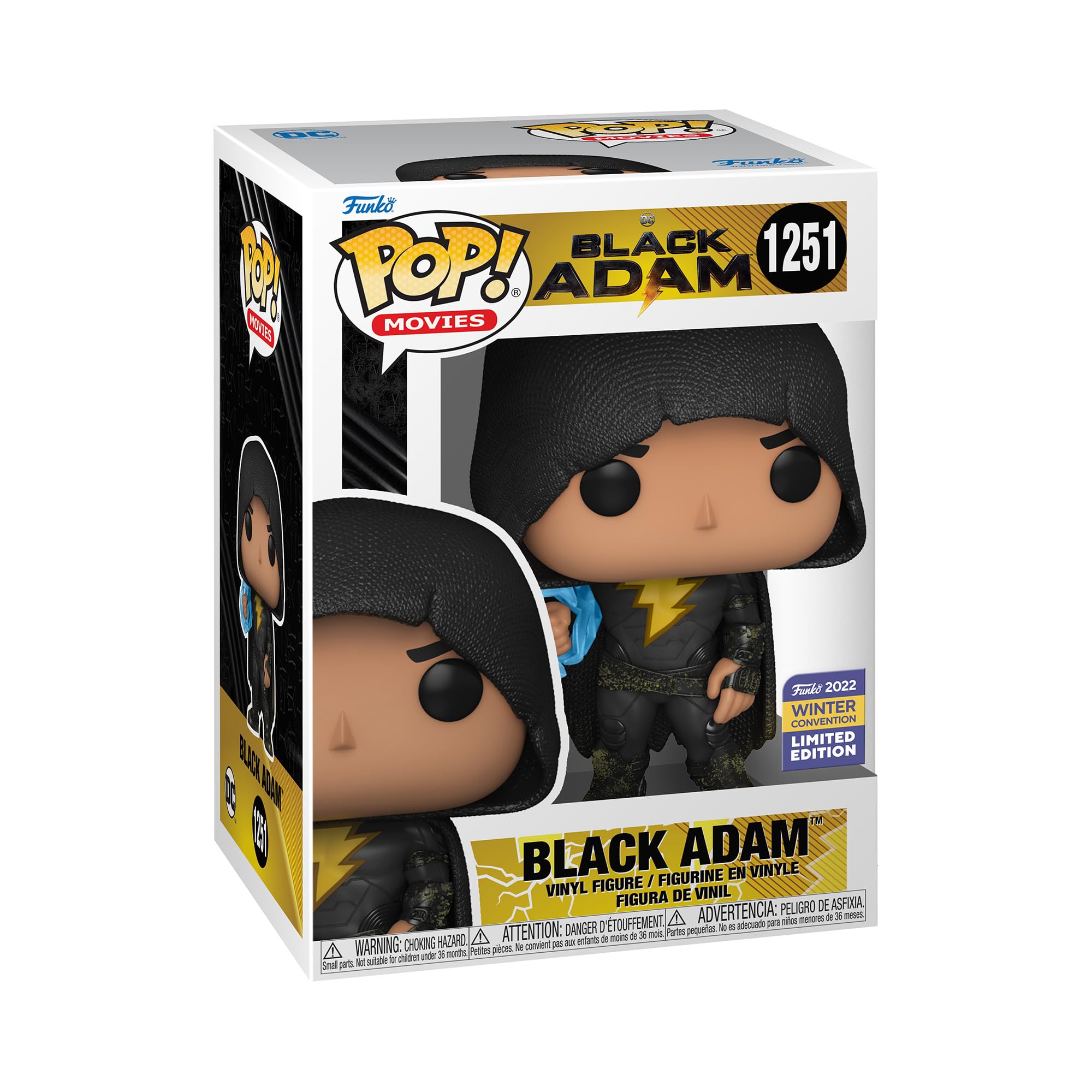 Funko POP! Movies: DC - Black Adam With Cloak - Amazon Exclusive - Collectable Vinyl Figure - Gift Idea - Official Merchandise - Toys for Kids & Adults - Movies Fans - Model Figure for Collectors