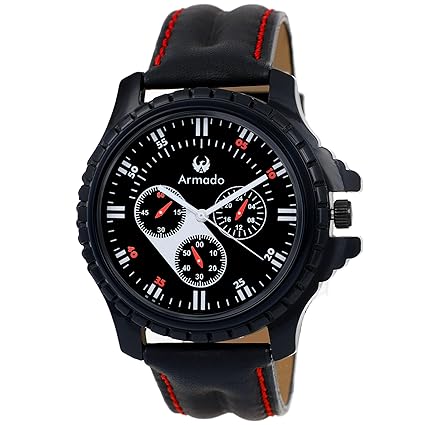 Analogue Round Black Dial Watch For Men - Ar-051