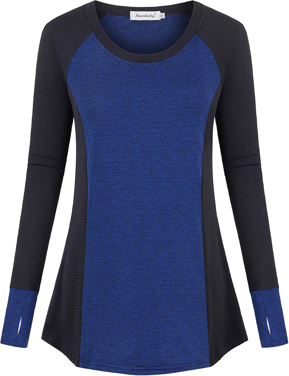 Ninedaily Women's Long Sleeve Workout Shirt Winter Fitness Activewear Casual Top: Clothing