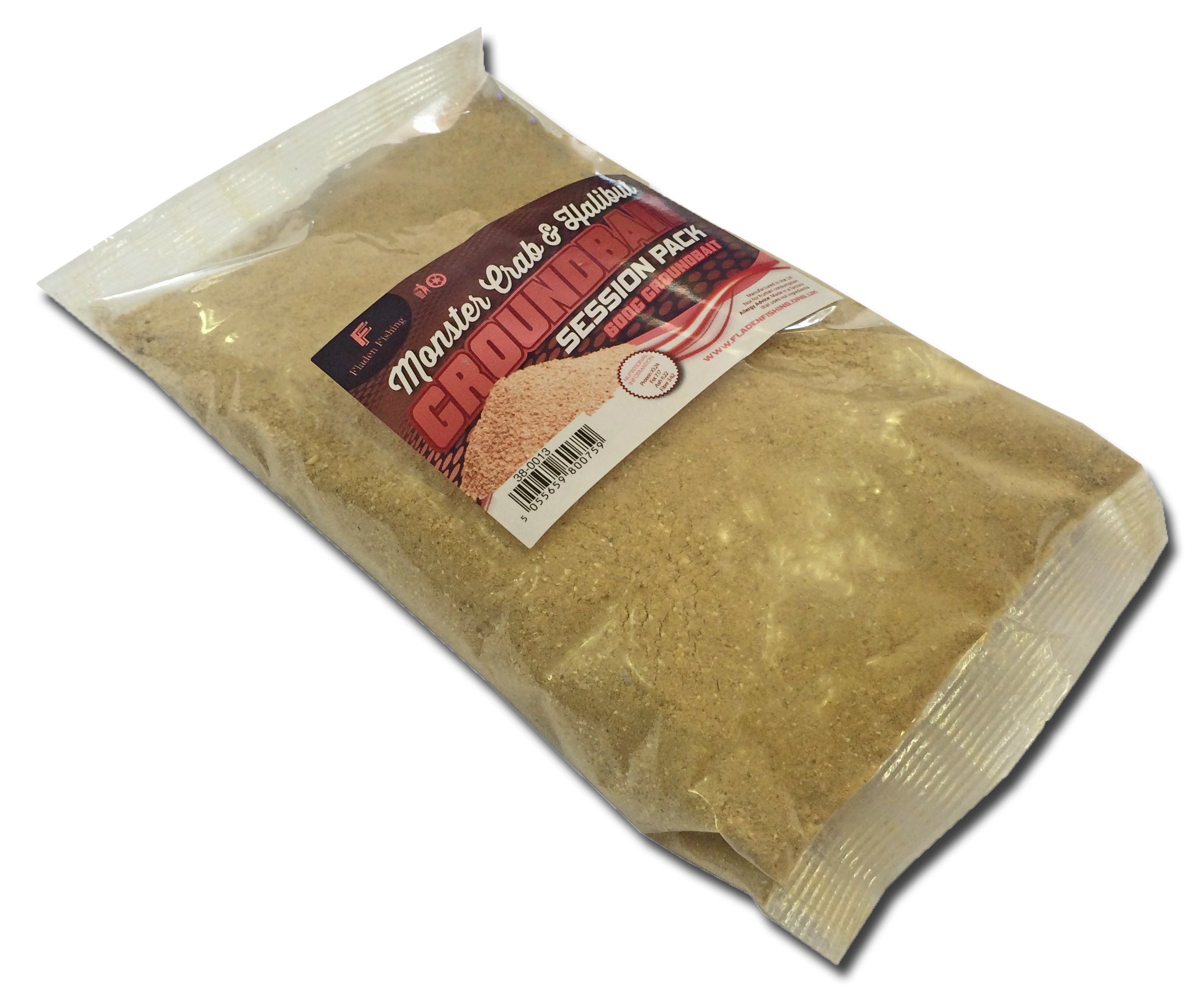 Session Pack Monster Crab & Halibut Groundbait - Red, 600 g