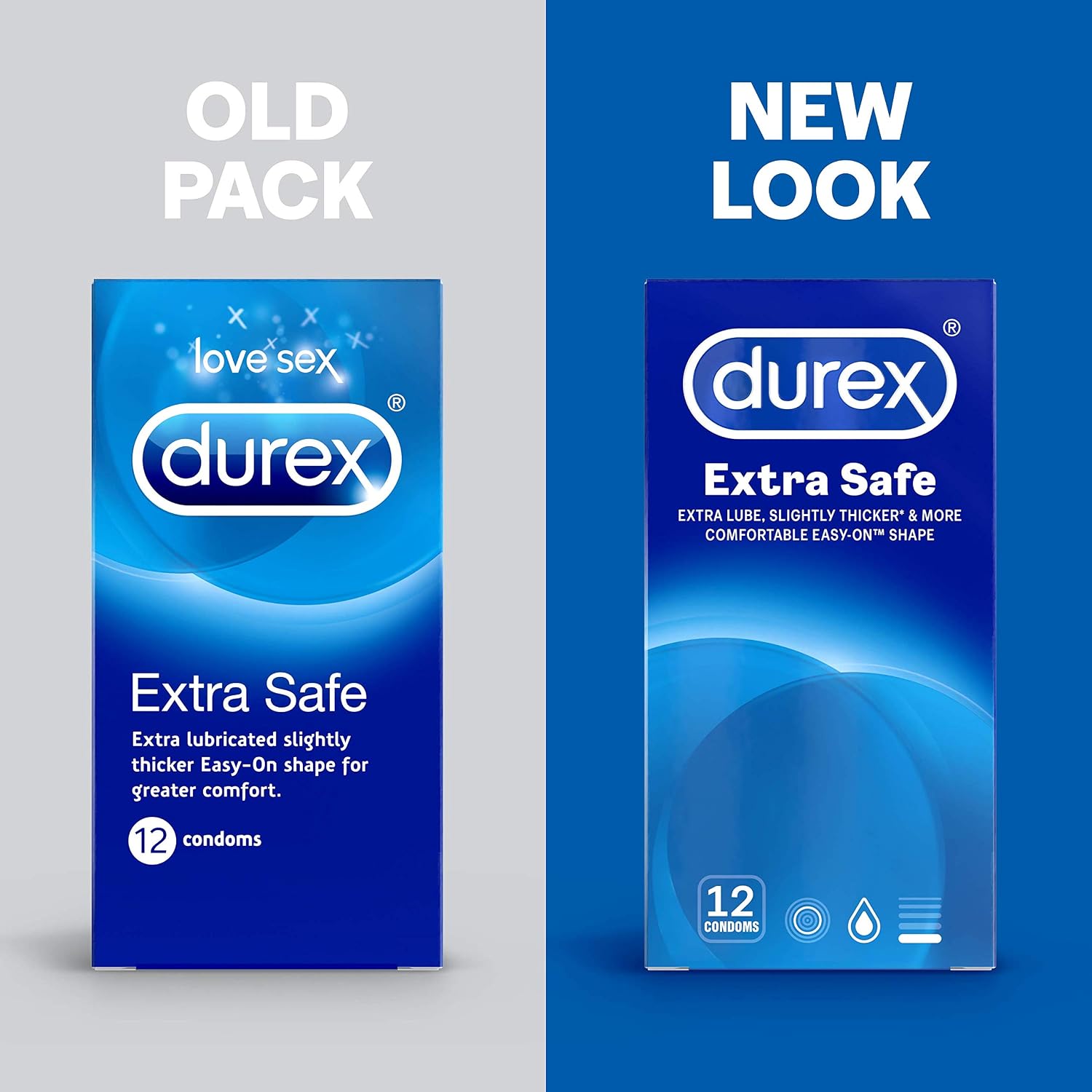 Durex Originals Extra Safe, 30 Condoms, Regular Fit, With Silicone Lube, Easy on Shape, Teat Ended, Increased Thickness, Natural Latex - Image 3