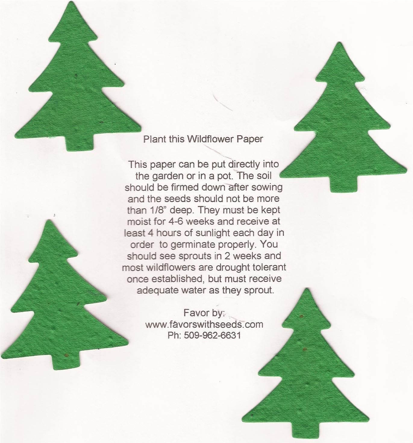 Tender Seed Co 15 Plantable Tree Shapes in a Bag