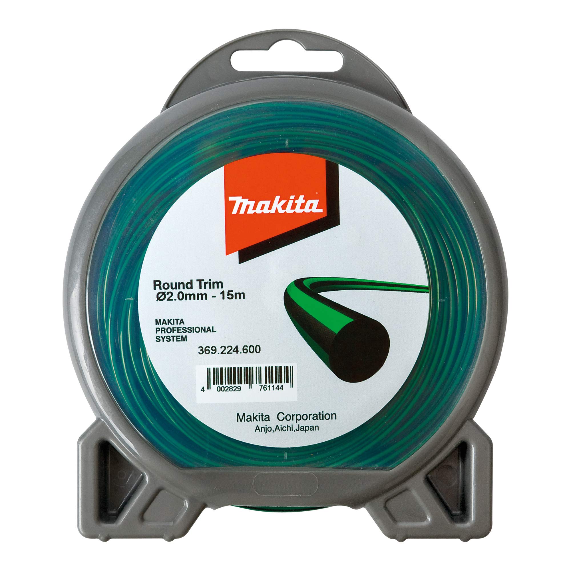 Makita 369224600 mowing thread round, 1 piece, strength: Medium, 15 m, Green