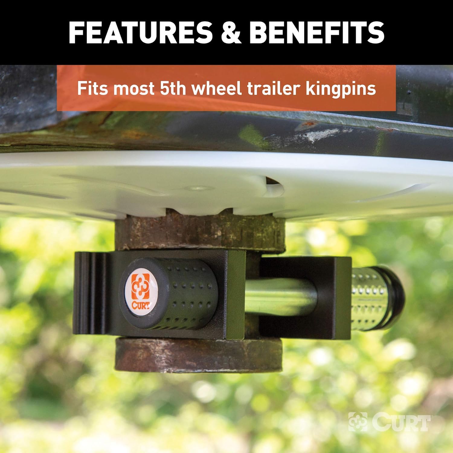 CURT 23255 5th Wheel Trailer Lock for 2-Inch King Pin: Automotive