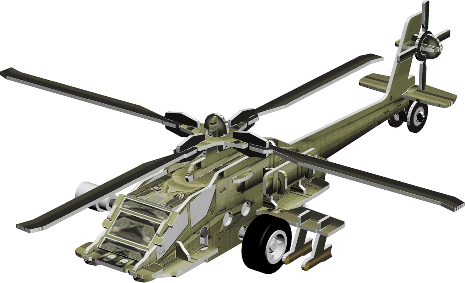 mini apache helicopter