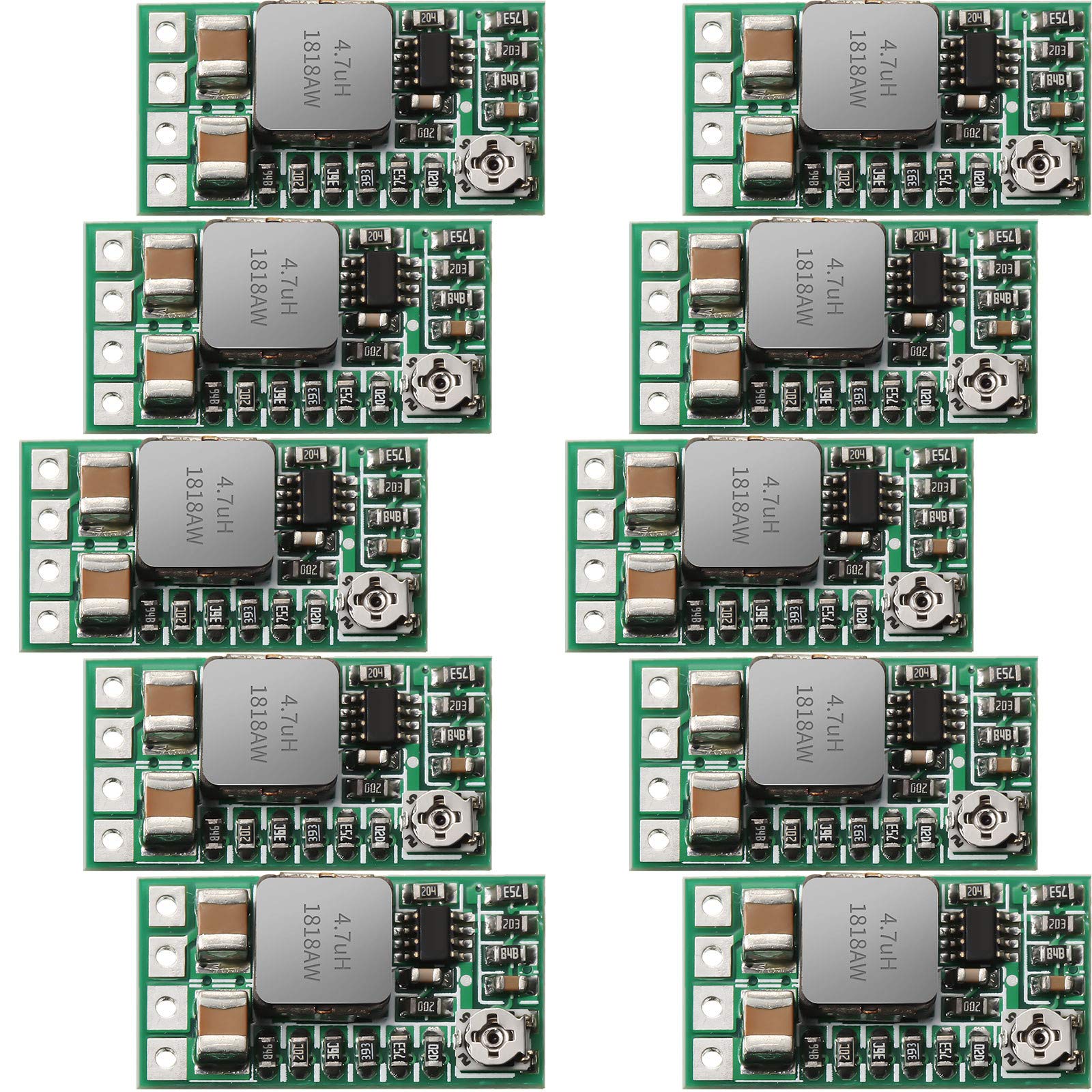 Photo 1 of 10 Pieces 5v Regulator Module Mini Voltage Reducer DC 4.5-24V 12V 24V to 5V 3A Volt Buck Converter Power Supply Transformer Module