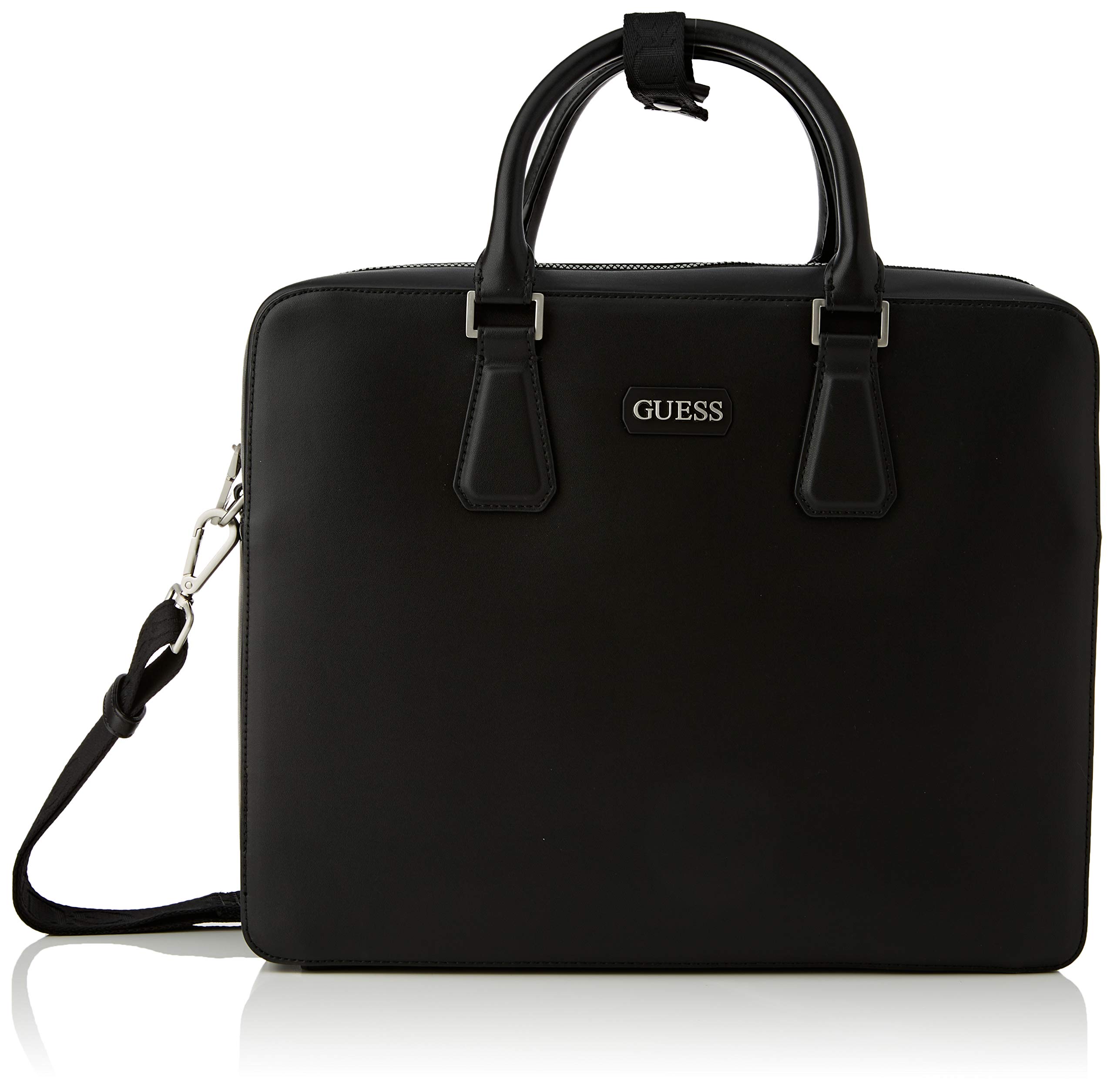 Guess Dan PU Workbag, Bags Briefcase Man, Black, One Size