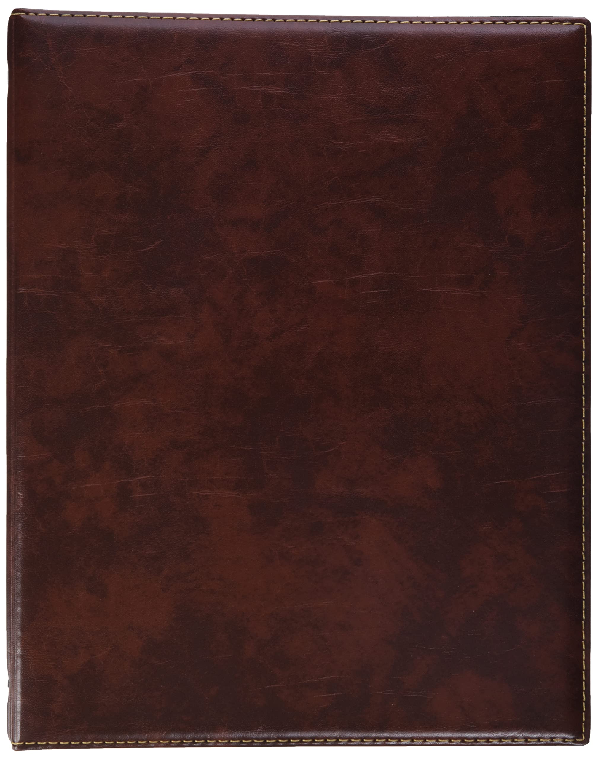 Ring Binder A4 Exquisite 4 Ring Leather Look in Brown