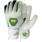MAMBA Reflex Goalkeeper Gloves | Youth/Adult | Quality Latex Palm &amp; Back Hand | Removable Finger Spine Protection &amp; Double Length Latex Wristband | Standout Design