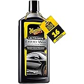 Meguiar's Ultimate Liquid Wax, Improved Liquid Car Wax Formula for Durable Protection that Shines, Premium Towel and Applicator Pad Car Accessories Included, 16 Oz Bottle