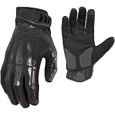 GREASE MONKEY Bones Xtreme Mechanic Work Gloves, Touchscreen, Large | Snug athletic mechanic fit, grip and impact protection, lightweight breathable, touchscreen, reinforced, adjustable strap