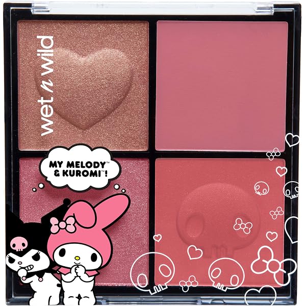 Amazon.com : Wet n Wild My Melody + Kuromi Blush Palette, 0.71 Ounce, pink  : Beauty & Personal Care