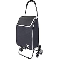dbest products Stair Climber Trolley Dolly Sport Grocery Cart 3 Wheels Heavy Duty Shopping Hand Truck Made for Condos Apartme