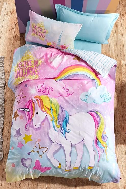 unicorn single bed sheets