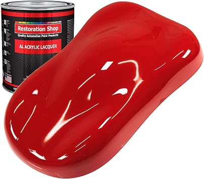 Amazon Com Restoration Shop Rally Red Acrylic Lacquer Auto Paint Quart Paint Color Only Professional Gloss Automotive Car Truck Guitar Furniture Refinish Coating Automotive