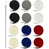 Serobela 12 Pcs 55 Inch Replacement Drawstring for Sweatpants Pants Shorts | Replacement Drawstring Cords with Easy Threader for Hoodie Sweatpants Pants Shorts
