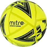 Mitre Ultimatch Indoor Football Yellow Black Size 5 20 Panel view 3
