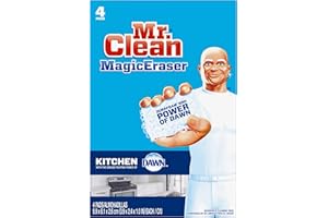 Mr. Clean Magic Eraser Kitchen and Dish Scrubber, 4 Count