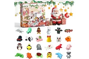 GENERIC Christmas Advent Calendar 2025 Kids Adults,24 Days of 3D Printed Mini Animals Toys Christmas Countdown Calendar,Holiday Gifts Christmas Set