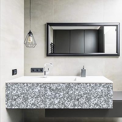 Buy Granite Contact Paper For Countertops Self Adhesive Paper For Bathroom Counters 17 7 X118 Thicken Glossy Surface Removable Paper Peel And Stick Waterproof Marble Contact Paper For Table Desk Vinyl Online In Turkey