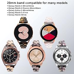 BAIHUIAM 20mm Resin Band for Galaxy Watch 6/5/4
