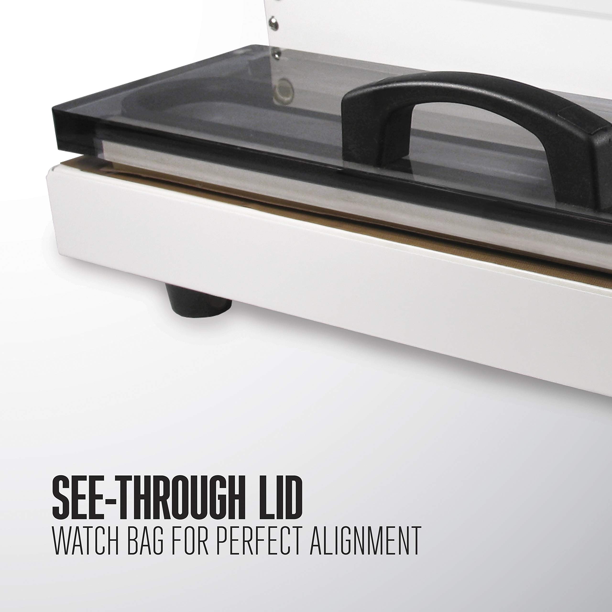Weston Brands Vacuum Sealer Machine for Food Preservation & Sous Vide, Extra-Wide 5mm Bar for Sealing Bags up to 15