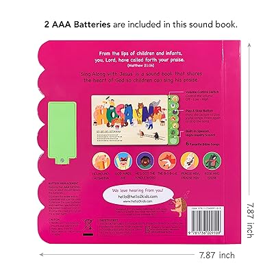 Buy Hello 2 Kids Sing Along With Jesus Early Bird Christian Sound Book Musical Toy 6 Bible Songs Illustrations Gift For Babies Toddlers Baptisms Birthdays Online In Indonesia 1736009109