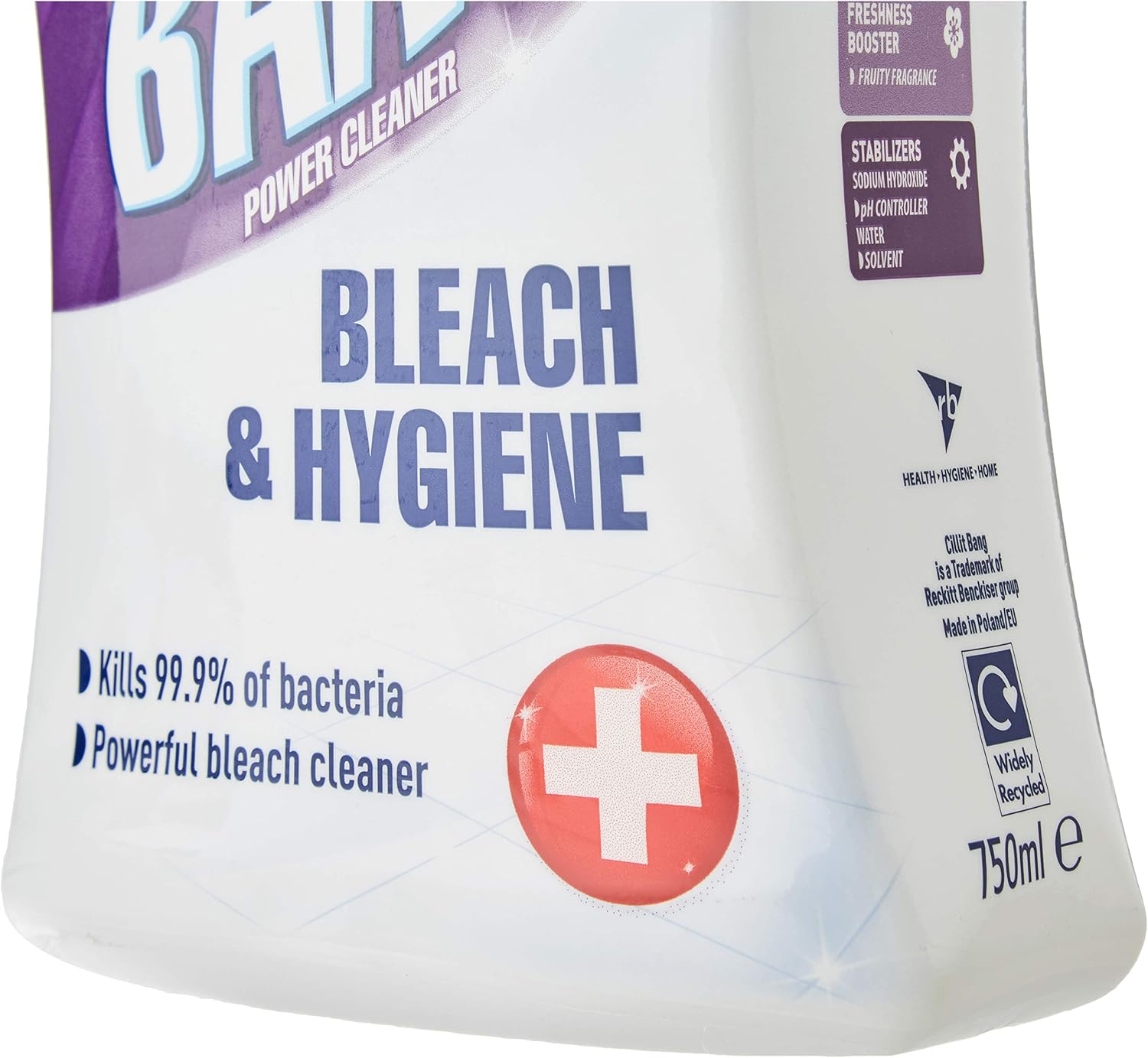 Cillit Bang Bleach and Hygiene Spray Cleaner 750 ml, 750 ml (Pack of 1) - Image 4
