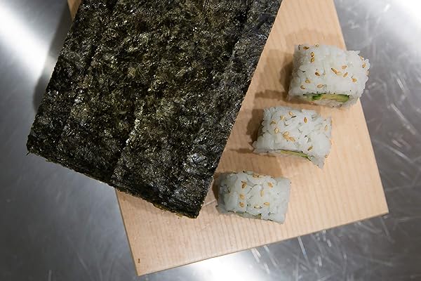 LITTLE JASMINE USDA ORGANIC, NON-GMO ROASTED NORI SEAWEED-10 FULL SHEETS (2PACKS)