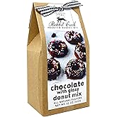 Rabbit Creek Chocolate with Glaze Donuts Mix – With Frosting Glaze Included – Baked Donuts, Not Fried – Donut Baking Mix