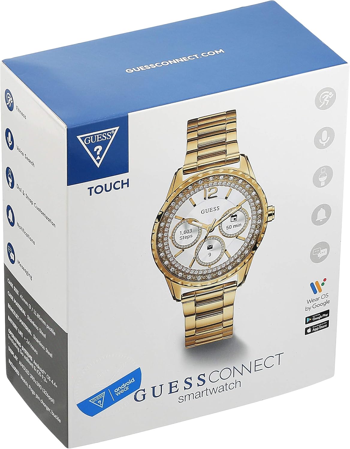 GUESS Smart Watch (Model: C1003L6): Amazon.es: Relojes