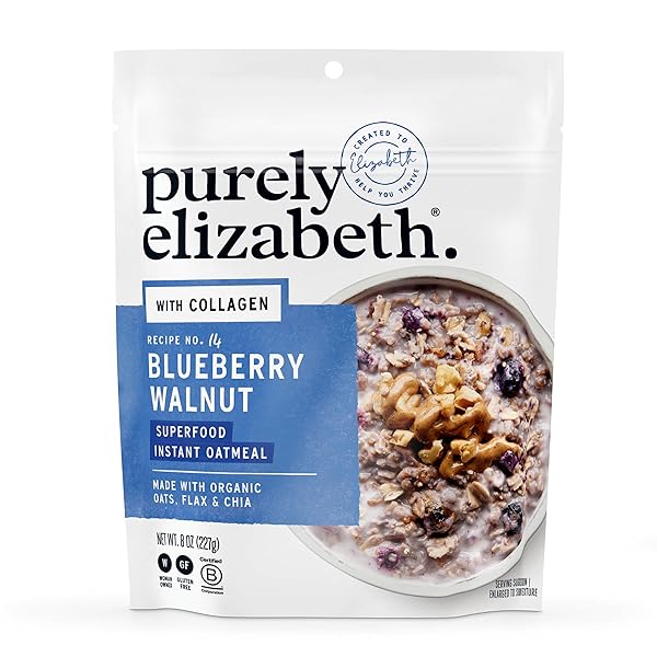 PURELY ELIZABETH, OAT BLUEBERRY WALNUT COLLAGEN POUCH, 8...