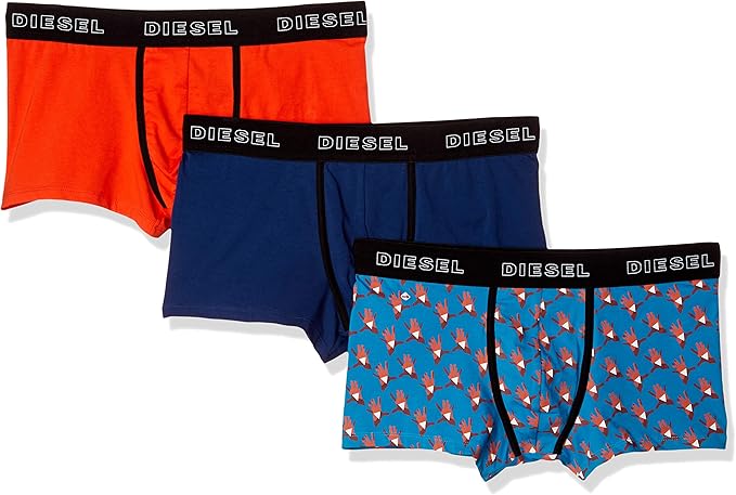 Amazon ディーゼル Diesel メンズボクサーパンツ 3パック 00st3v0haxj M ネイビー ピンク E5055 ボクサー 通販