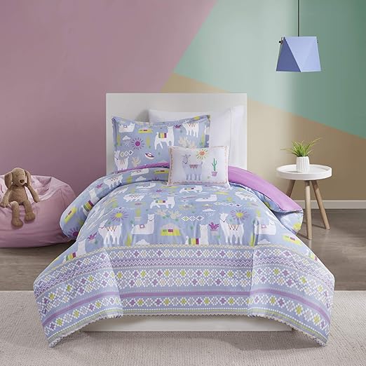 Amazon Com Mi Zone Kids Andes Comforter Cute Llama Cactus House