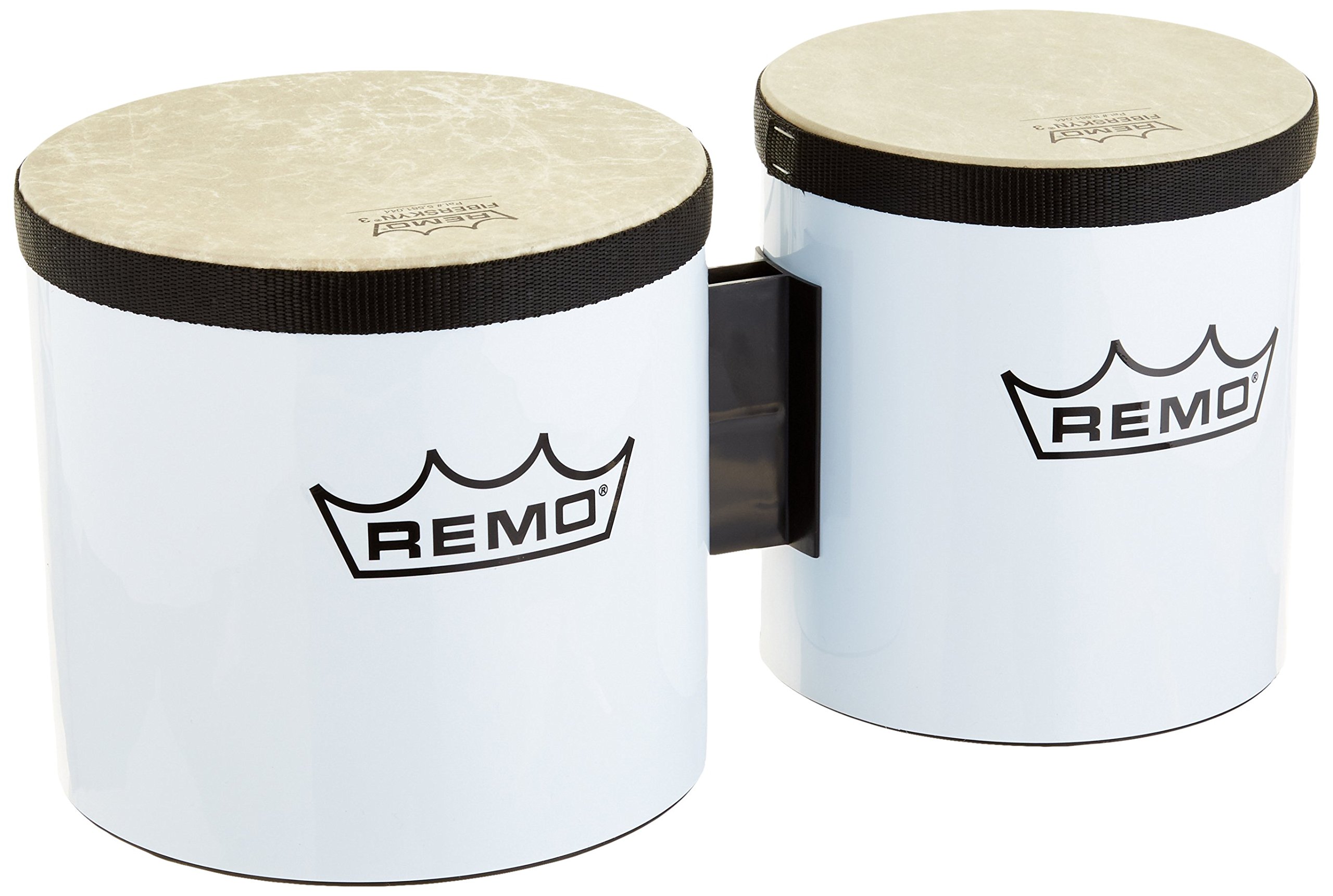 Remo BG-5300-00 Festival Bongo Drum - White, 6"-7"