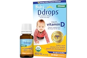 Ddrops Baby 400 IU, Vitamin D, 60 Drops 1.7mL (0.06 Fl. Oz (Pack of 1))