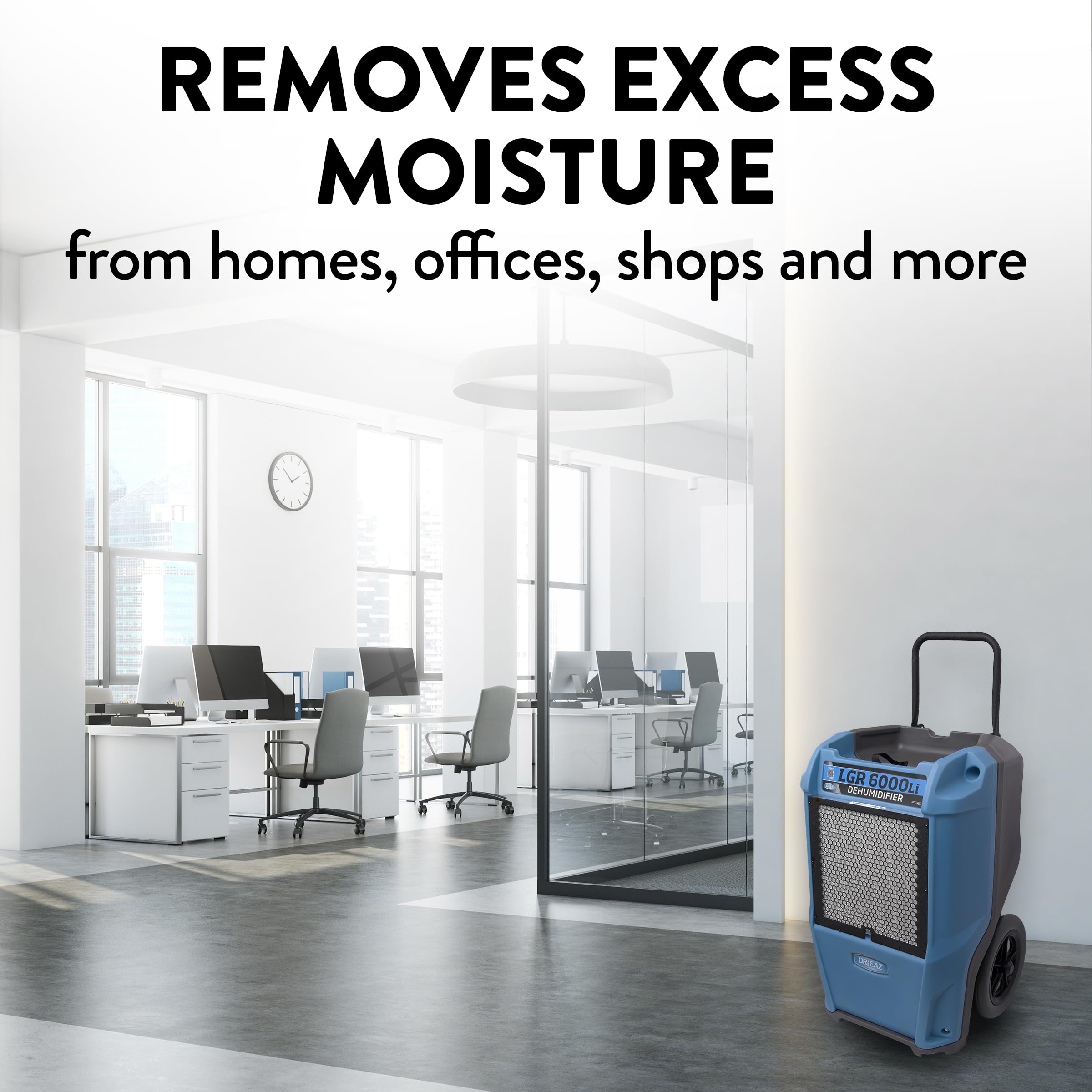 Dri-Eaz LGR 6000Li Commercial Dehumidifier with Pump, Portable Industrial Dehumidifier (F600)