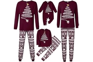 Matching Family Pajamas Set Pajama PJS Sets Christmas Printed Homewear Holiday Loungewear Xmas Sleepwear