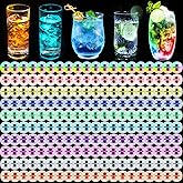 200Pcs LED Coasters for Dirnks,10 Colors Light Up Coasters Led Coaster Lights for Wine Bottles,Cocktail,Bar,Party,Wedding Decor