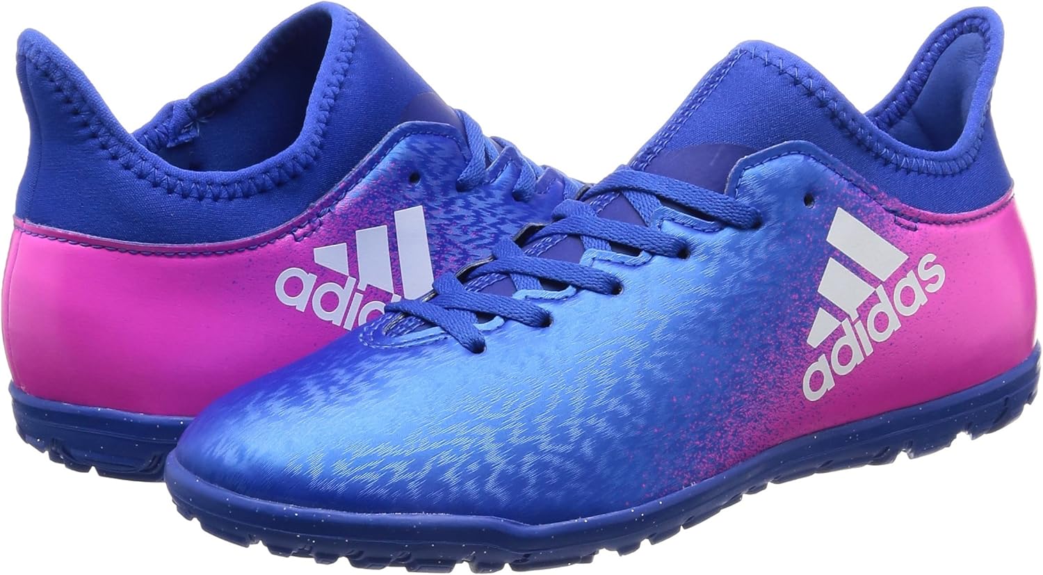 アディダス サッカーシューズ エックス 16 3 Tf J Kcd39 5714ブルー ランニングホワイト ショックピンク S16 17 5 Adidas アディダス シューズ バッグ Amazon