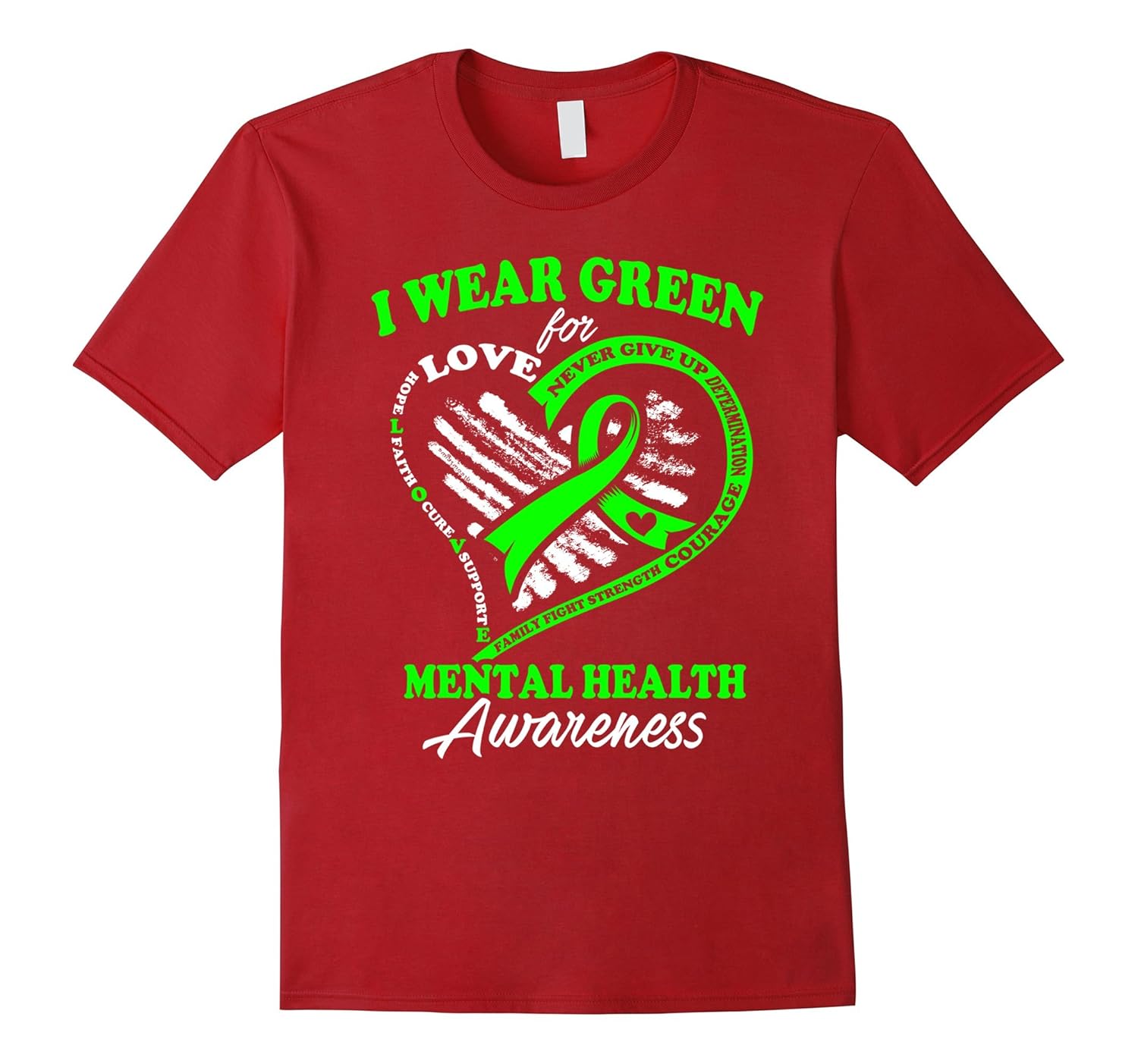 Mental Health Awareness T Shirt I Wear Green For My HeroTD theteejob