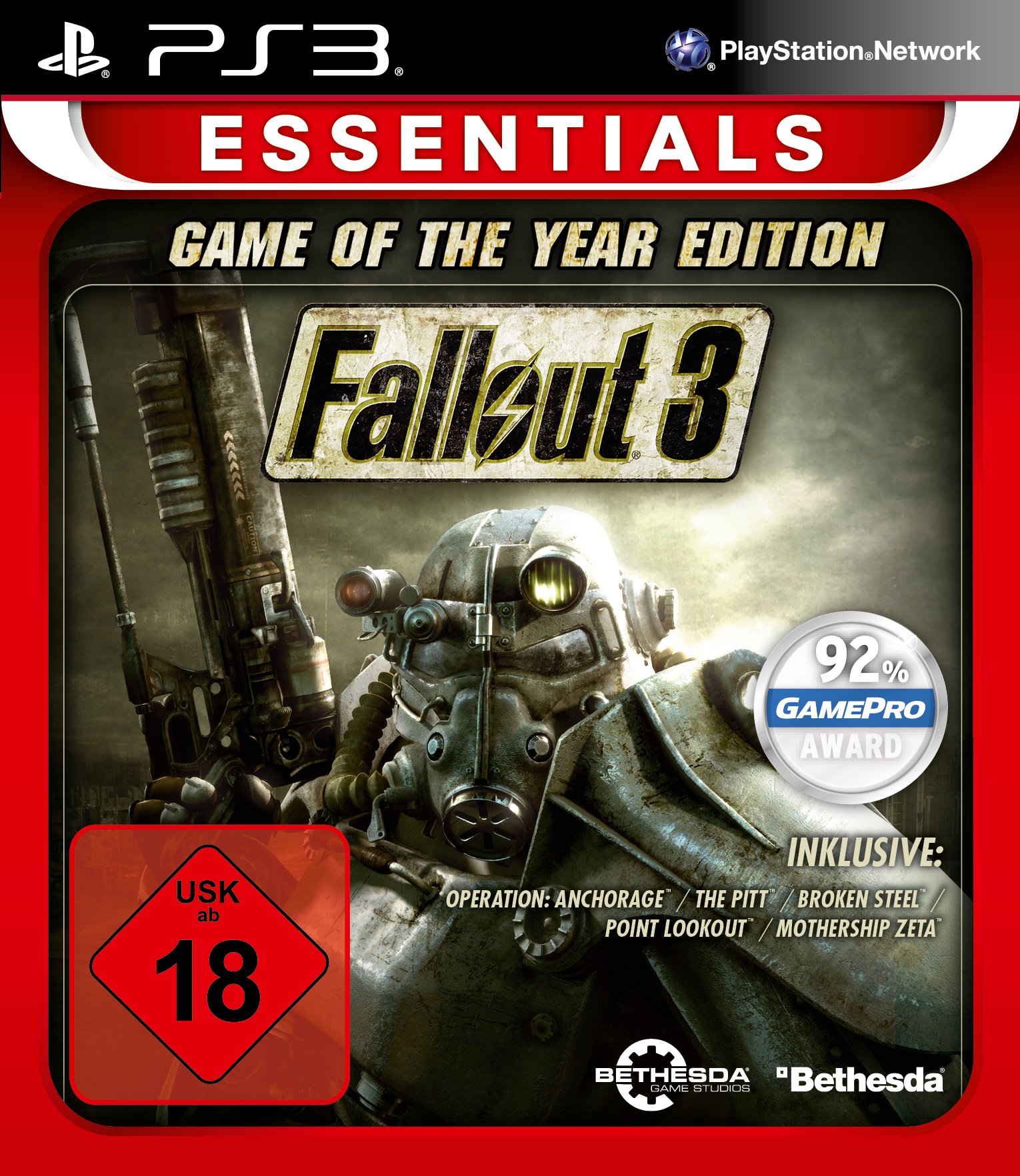 Bethesda Fallout 3 - Game Of The Year - Edition Essentials [Import Allemand]