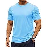 MAGCOMSEN Mens Rash Guard Short Sleeve UPF 50+ Sun UV Quick Dry Shirts Workout Swim Running Athletic T-Shirt