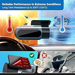 4-Pack Double-Sided Adhesive Pads for Dash Cam